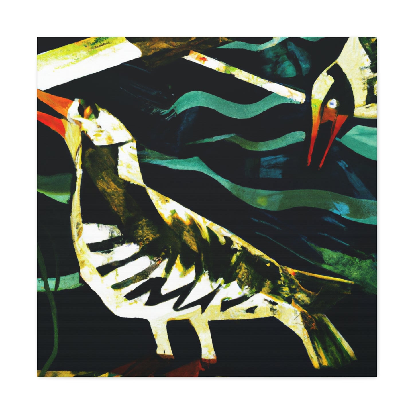 Sea Birds in Flight - Canvas