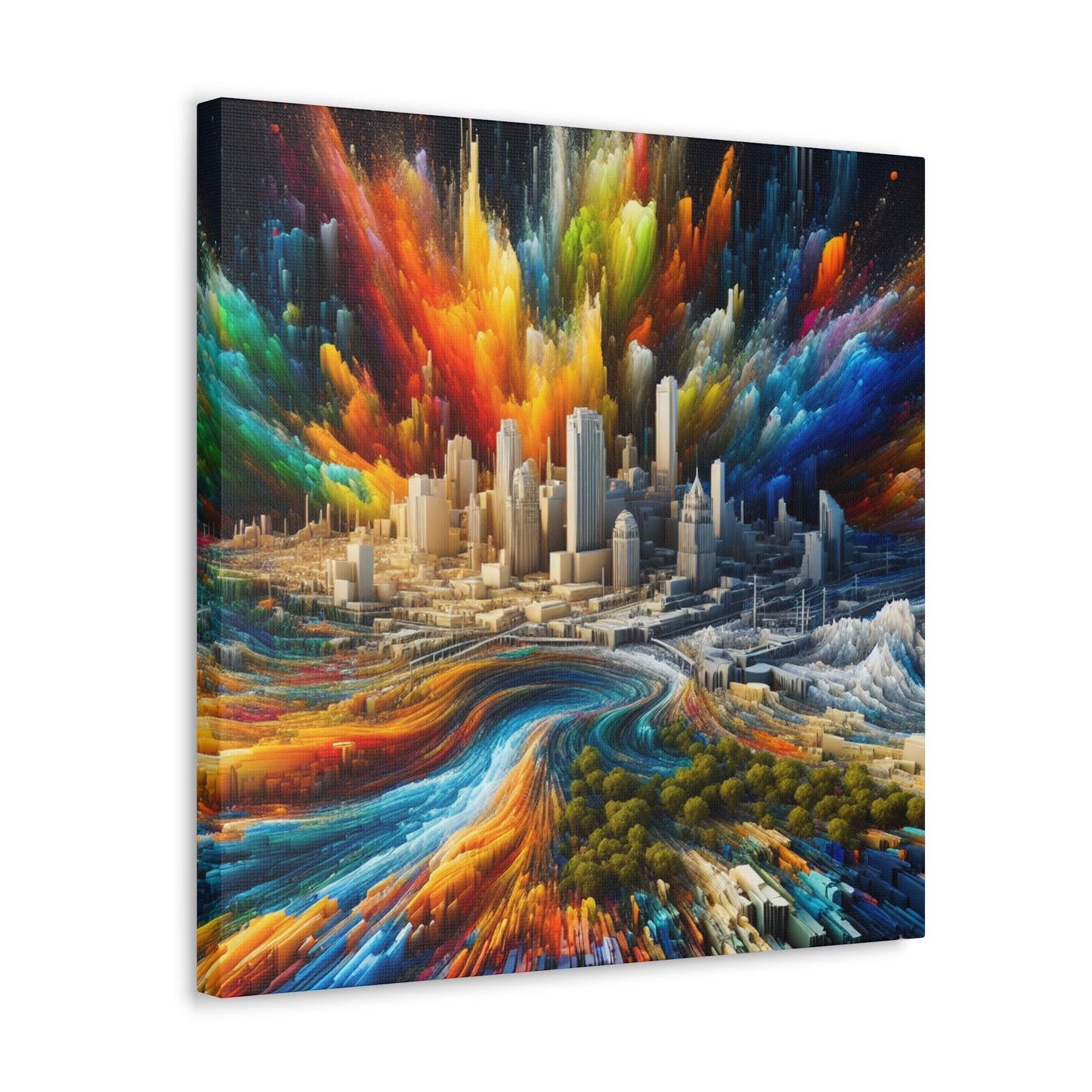 Urban Texan Splendor - Canvas