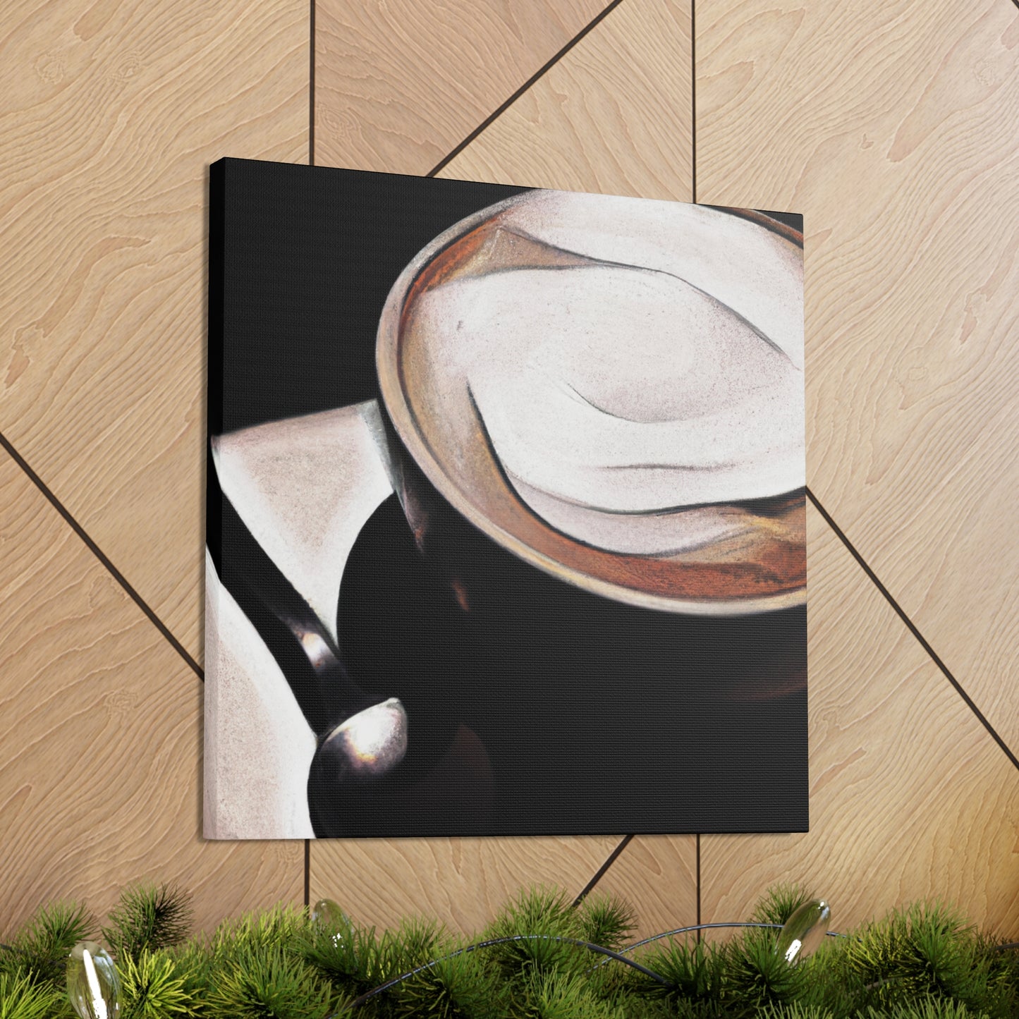 "Cappucino Landscape Delight" - Canvas