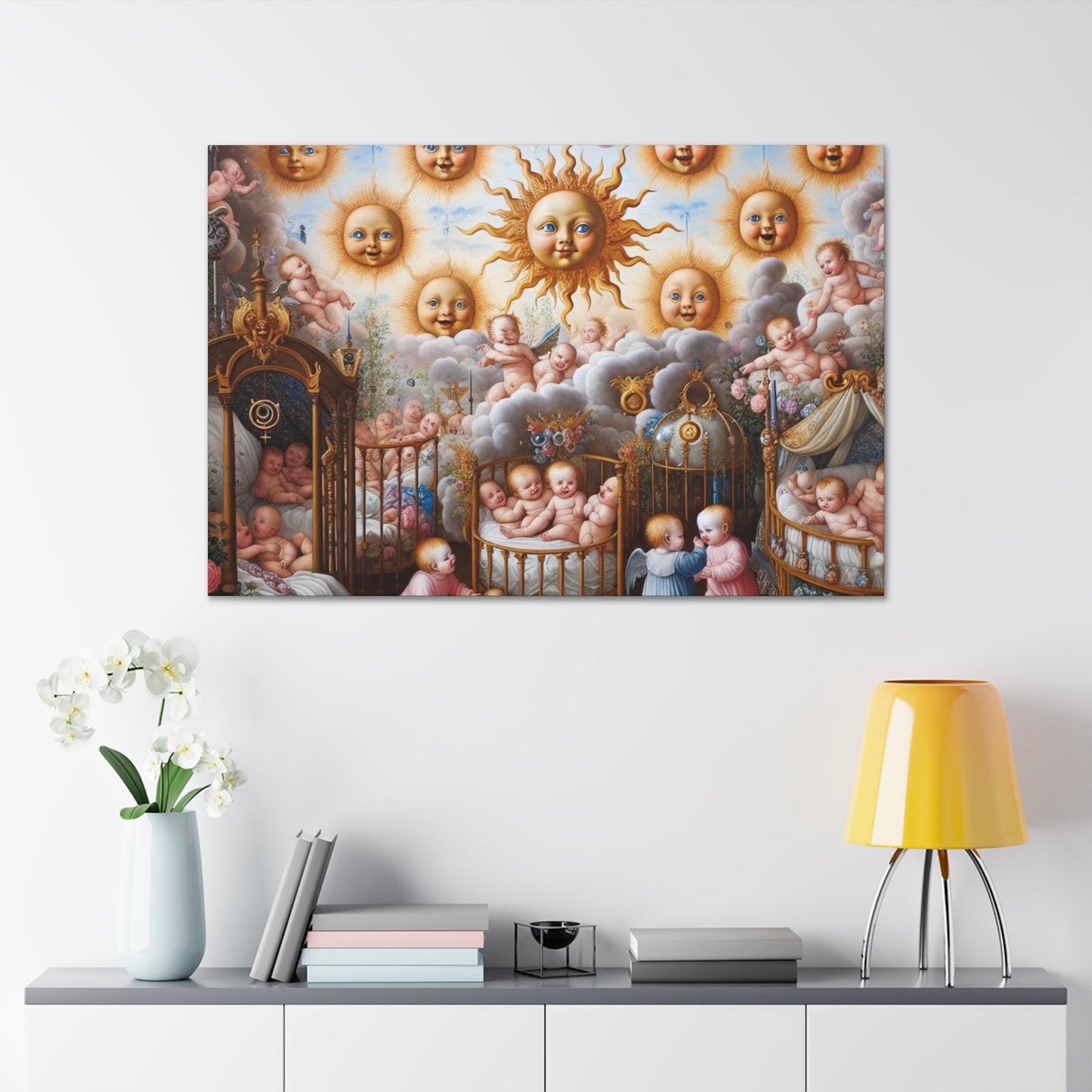 Joyful Celestial Smiles - Canvas