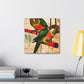 "Conures in Colorful Splendor" - Canvas