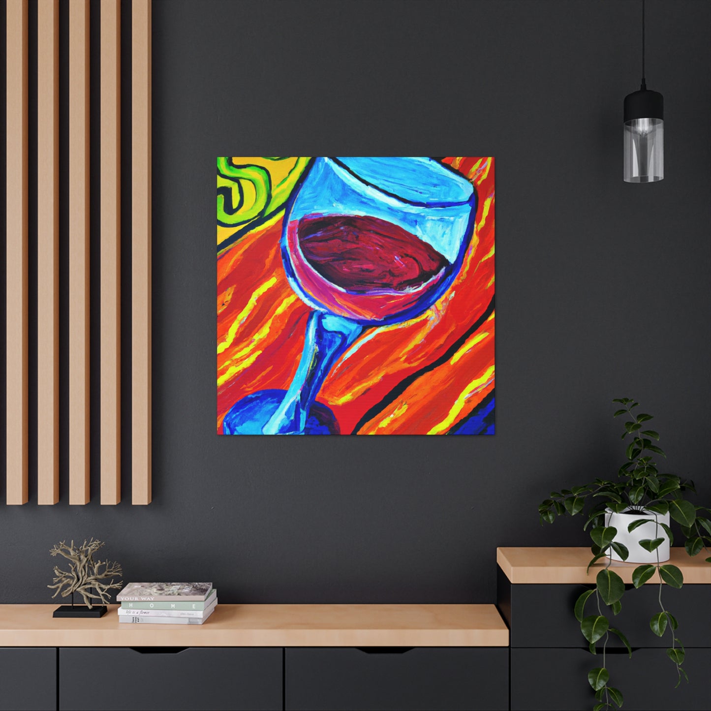 "Glorious Wine Glass Beauty" - Canvas