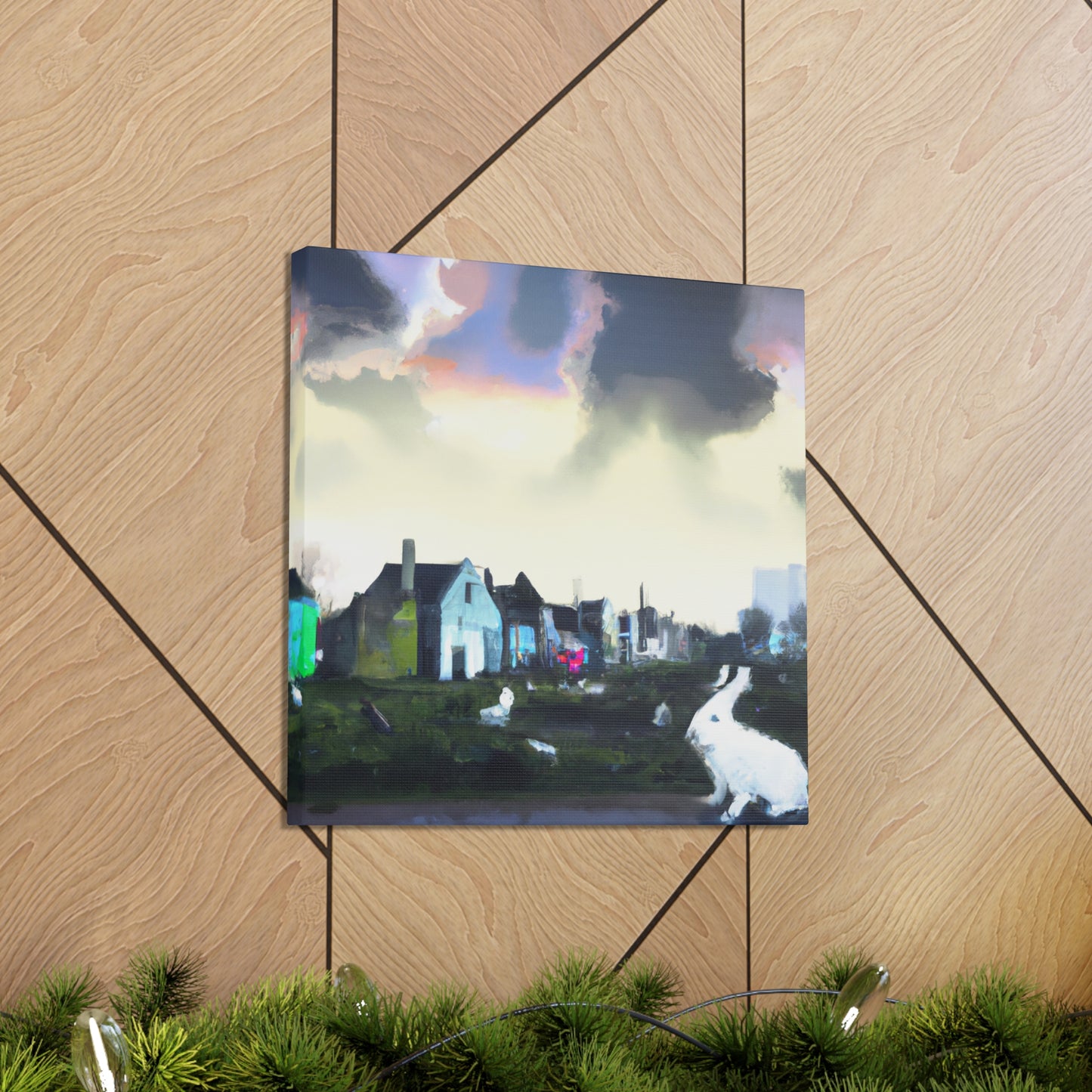 Rabbit's Urban Escape - Canvas