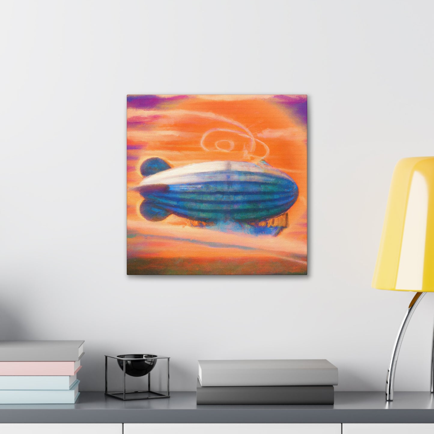 "Aeronautic Grandeur Scene" - Canvas