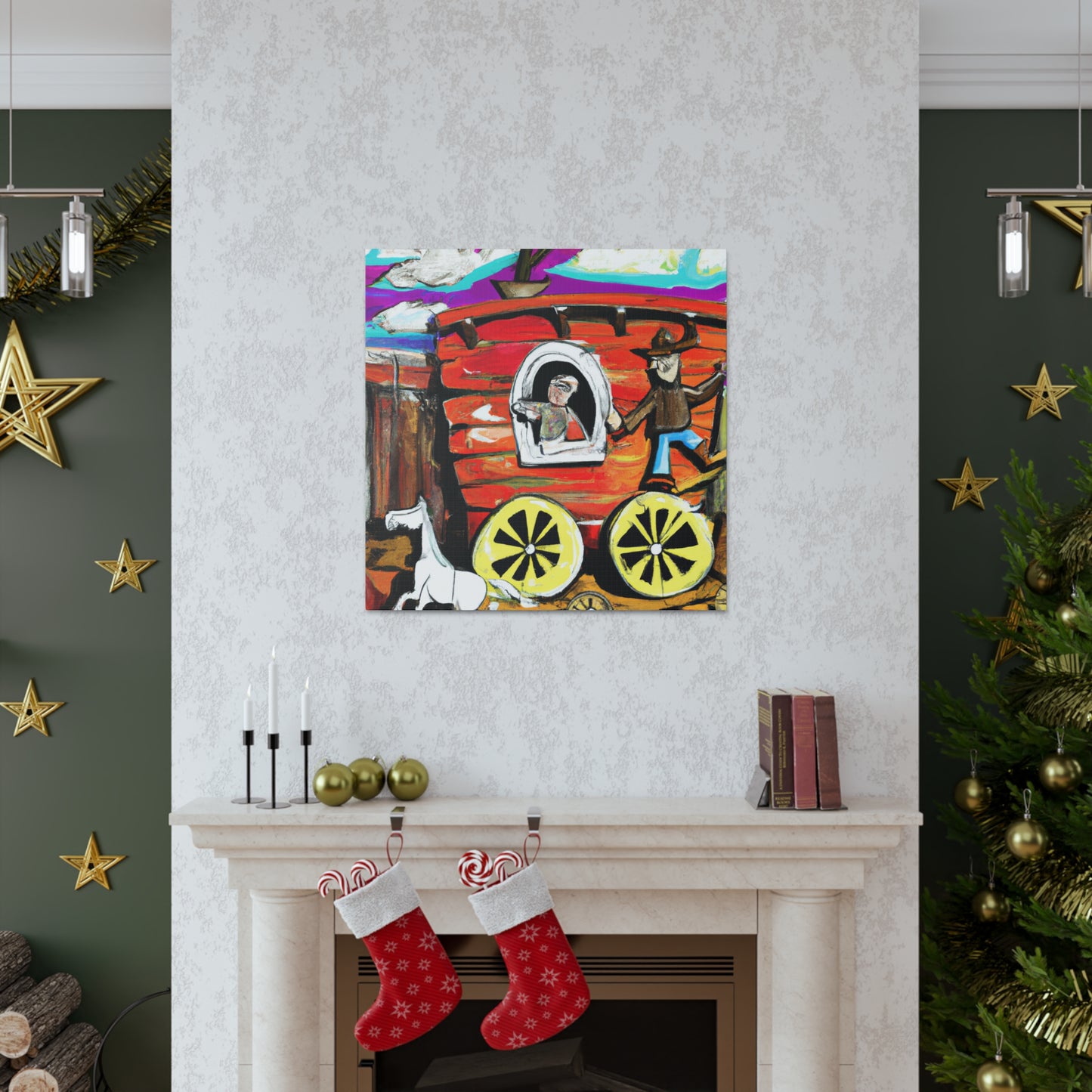 Chuck Wagon Classic Scene - Canvas