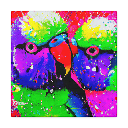 Loving Bird Embrace - Canvas