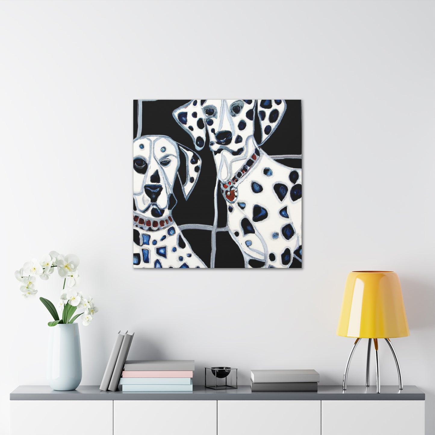 "Dalmatian in Deco." - Canvas