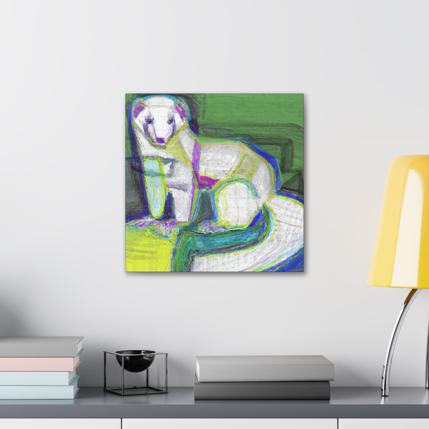 Ferret in Art Deco - Canvas