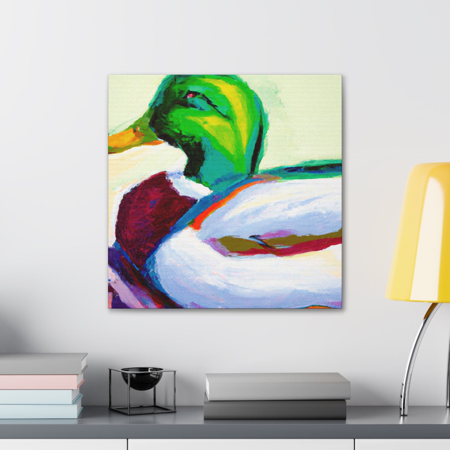 Mallard Duck Reflection - Canvas