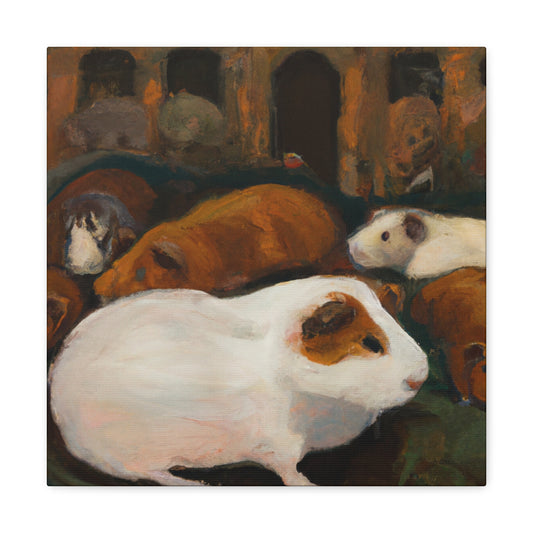 "Guinea Pig Renaissance Painting" - Canvas