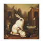 Rabbit in a Garden - Canvas