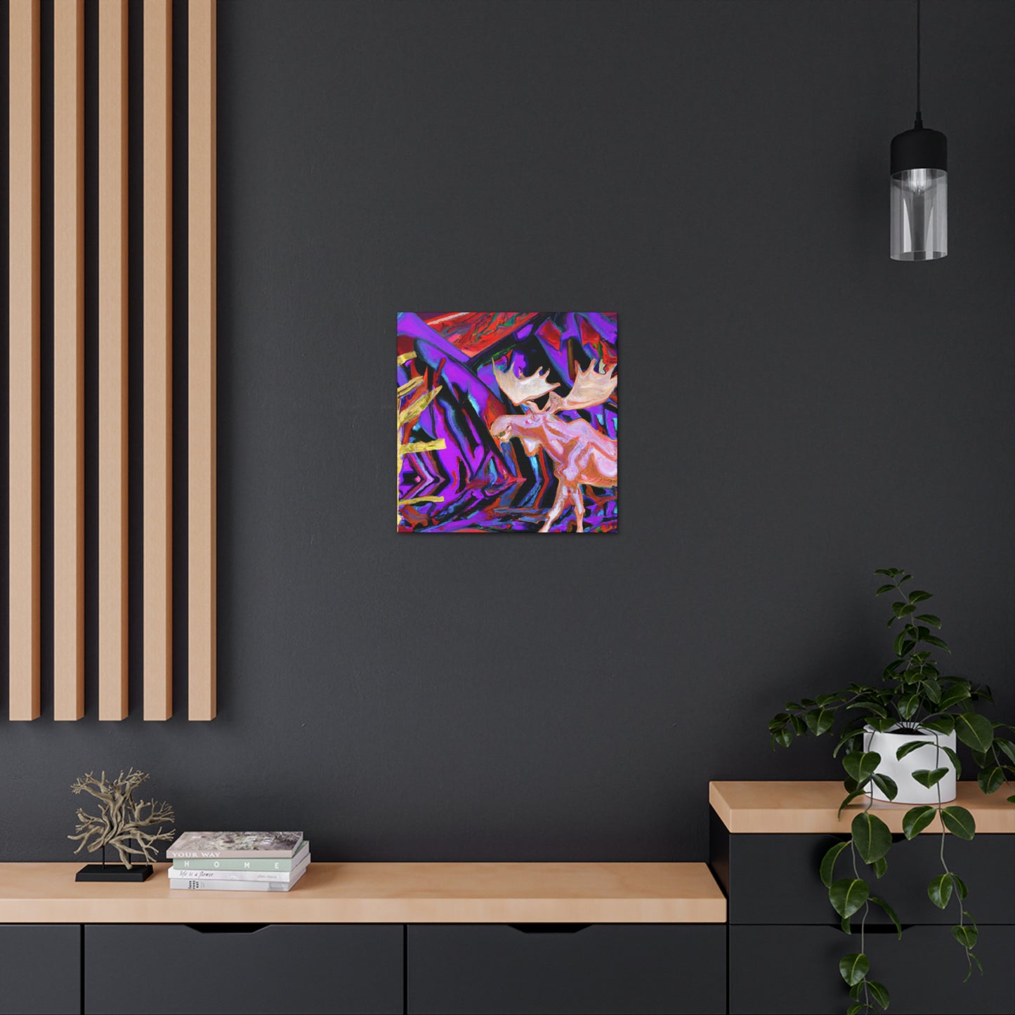 Moose in Fauve Style - Canvas