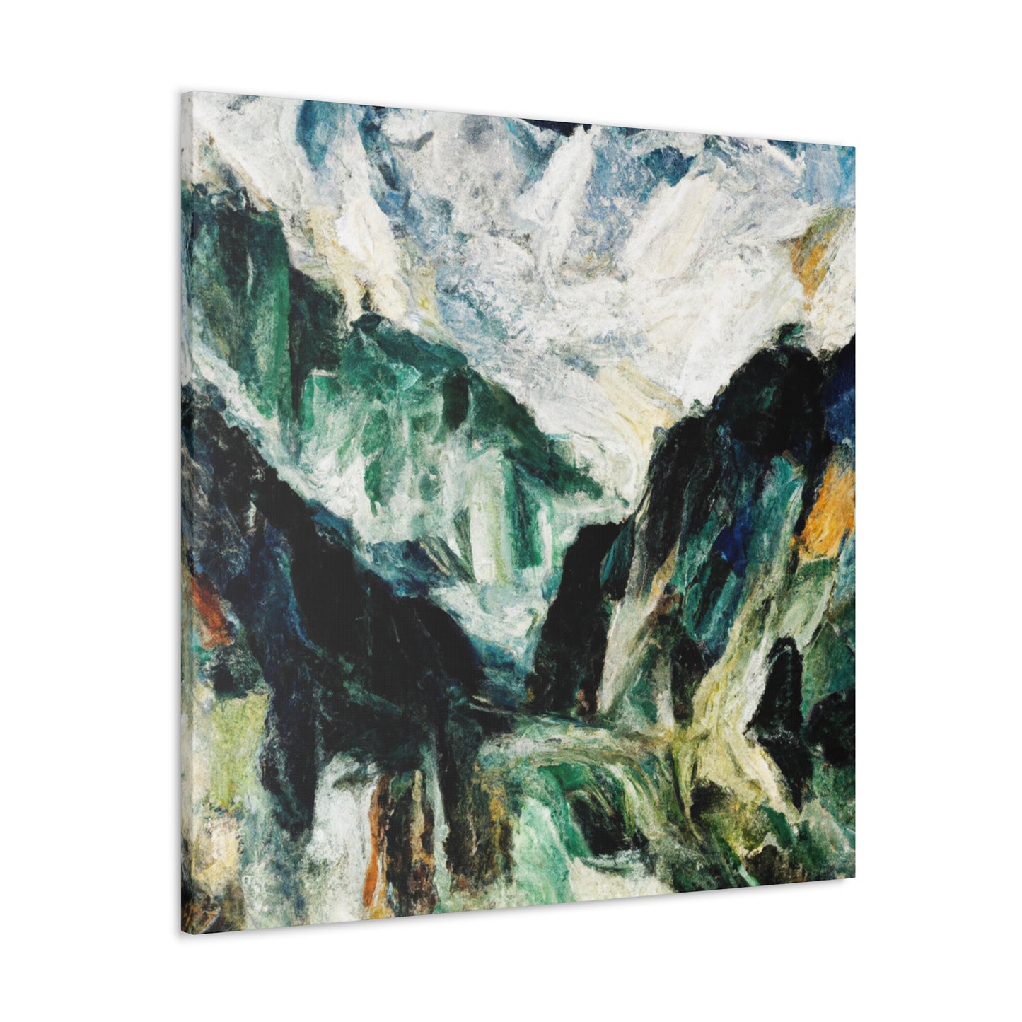 "Mountains in Moonlight Glow" - Canvas