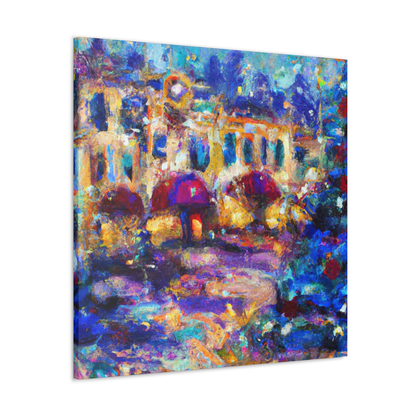 Urban Nightscape Scene - Canvas