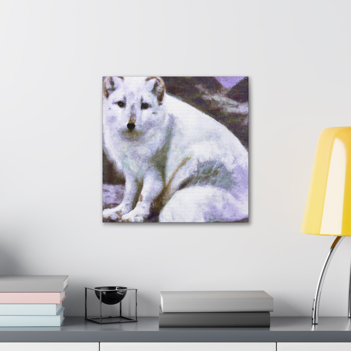 Arctic Fox Enchantment - Canvas