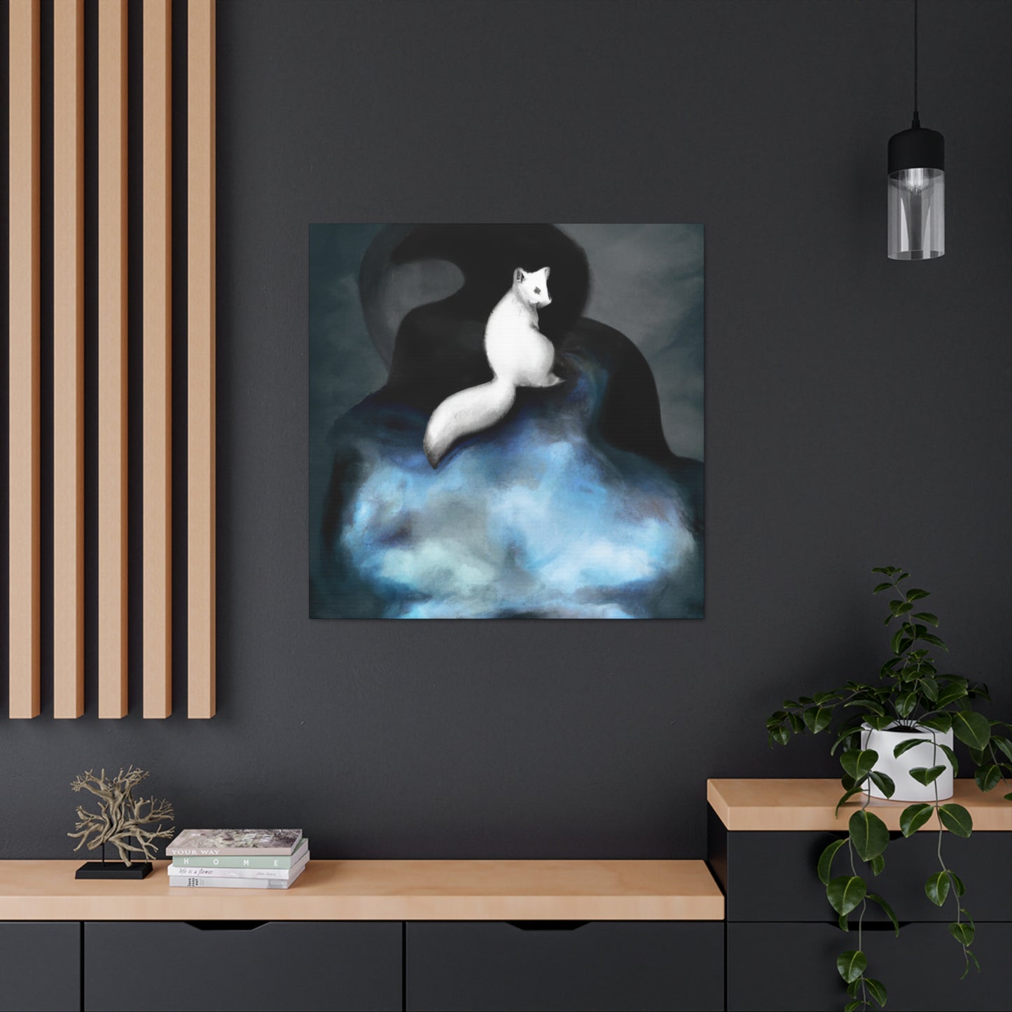 Arctic Fox Surrealism - Canvas