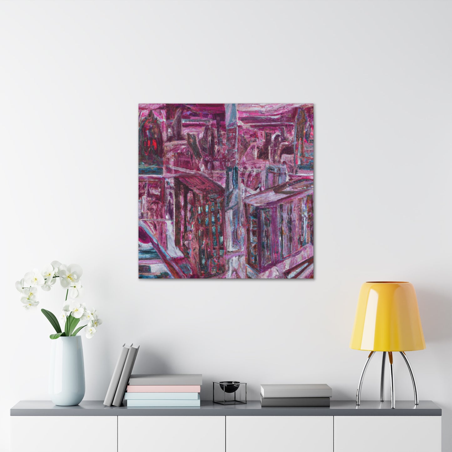 "Renaissance Street Fresco" - Canvas