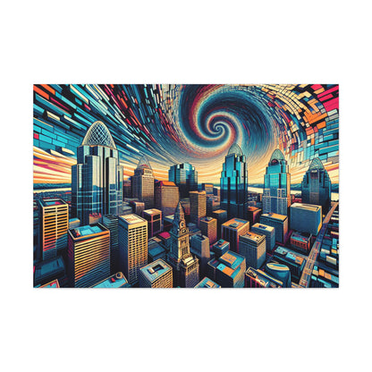 "Vibrant Cincinnati Dreams" - Canvas