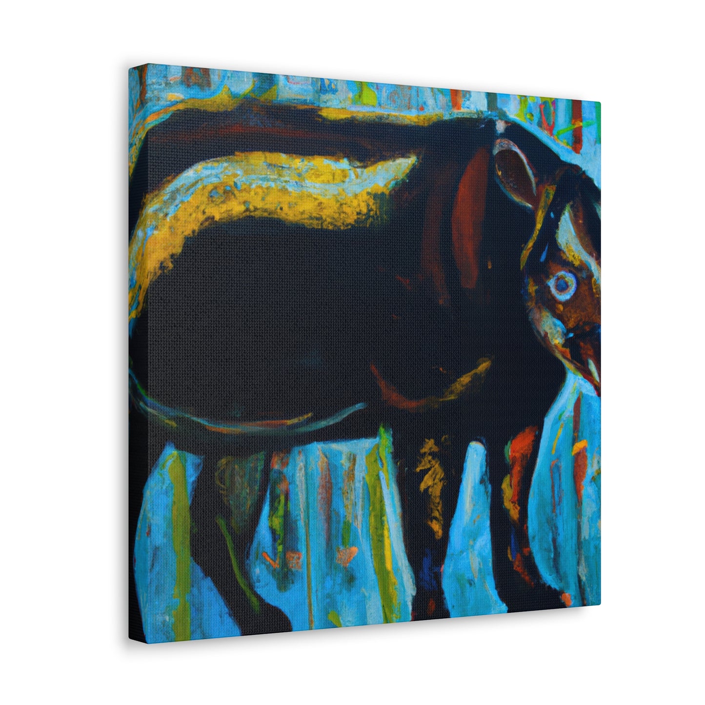 Malayan Tapir Mosaic - Canvas