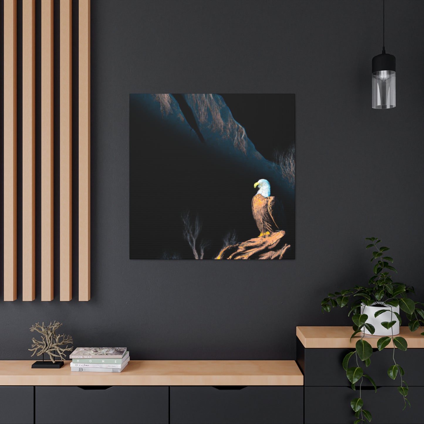 "Bald Eagle in Flight" - Canvas