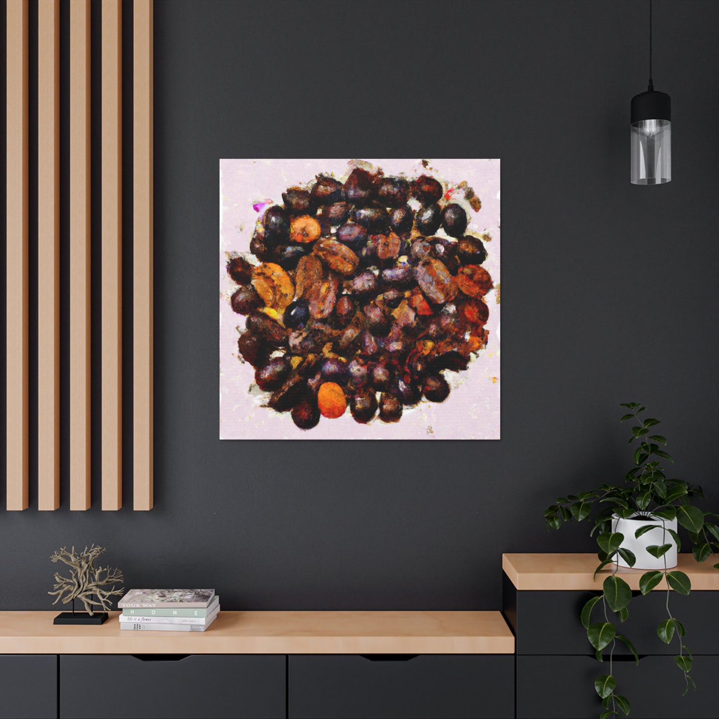 "Coffee Beans Delightful" - Canvas