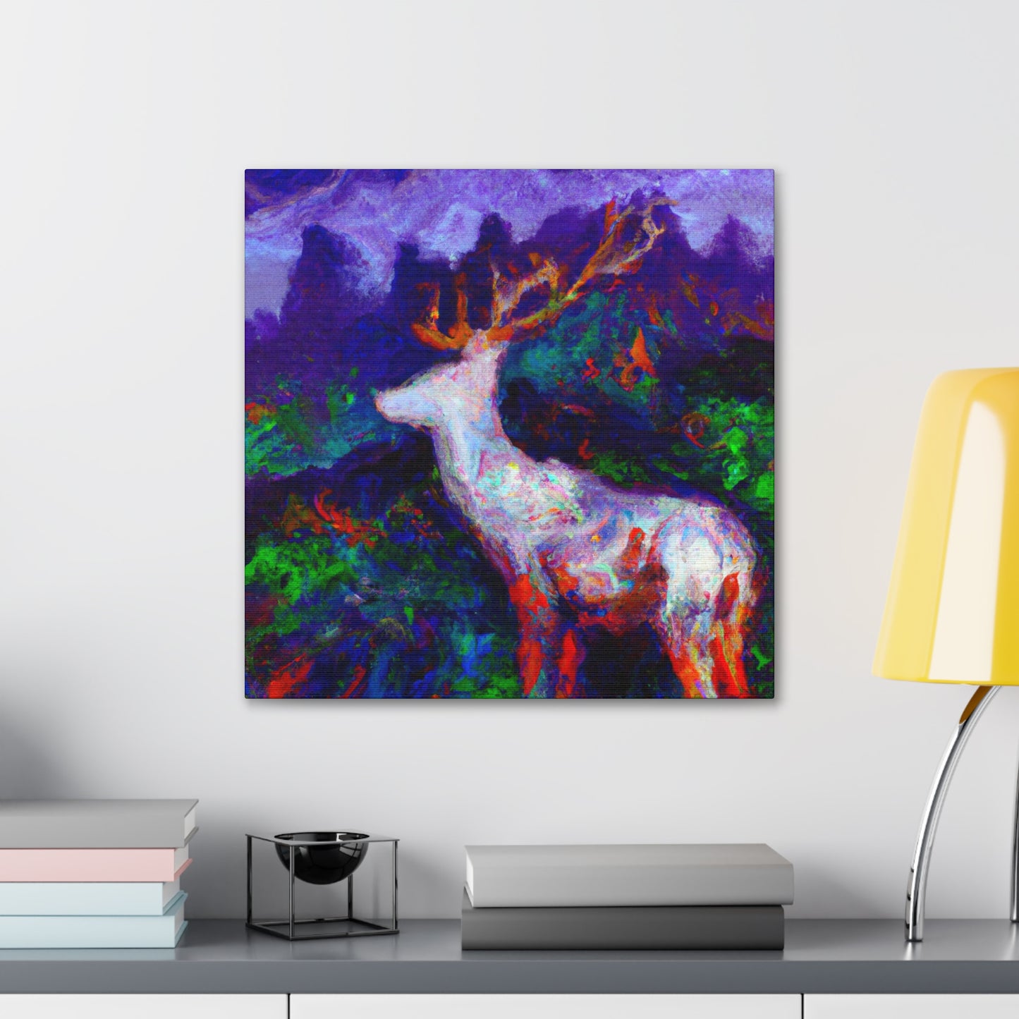 "Deer in the Forest" - Canvas