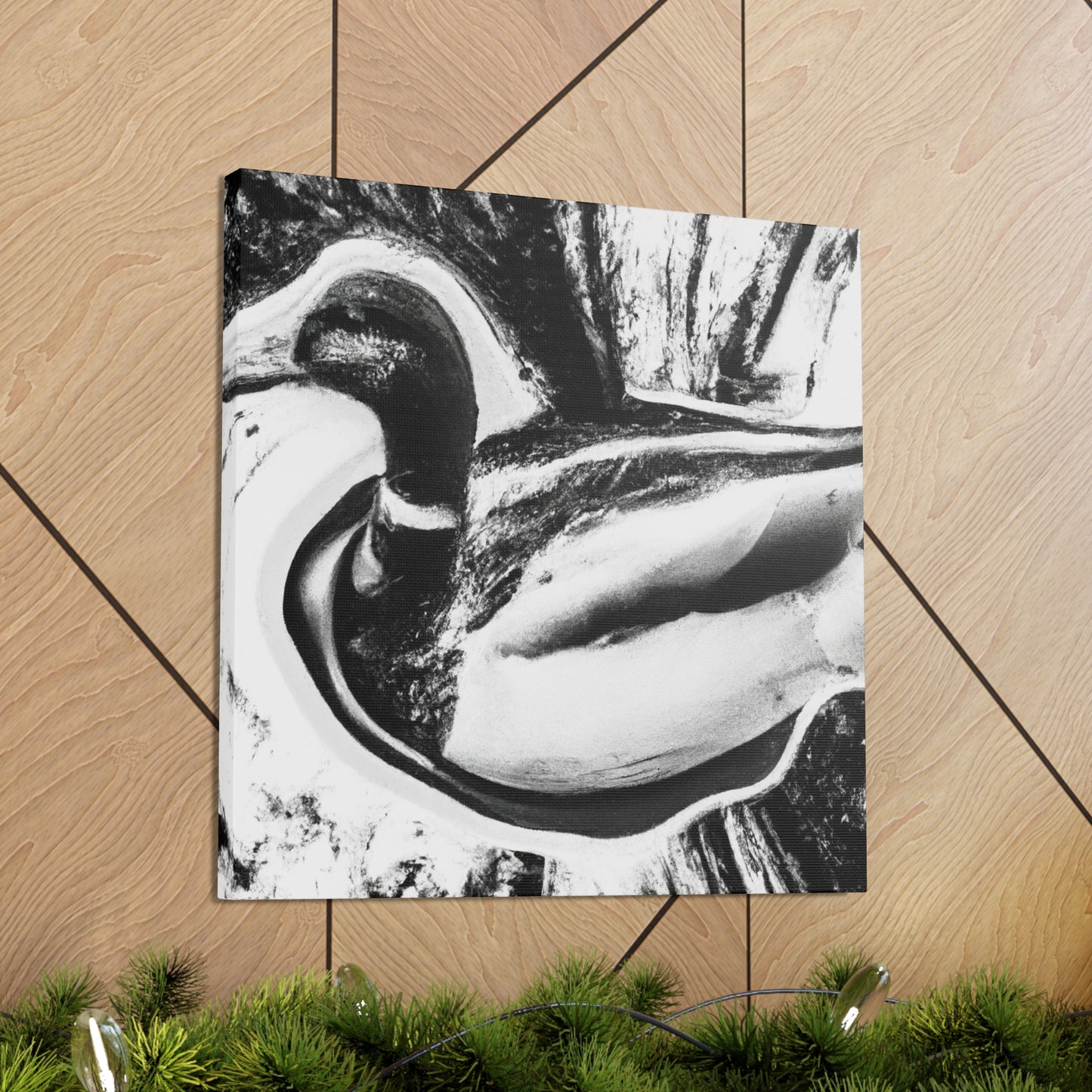 Mallard in the Clouds - Canvas