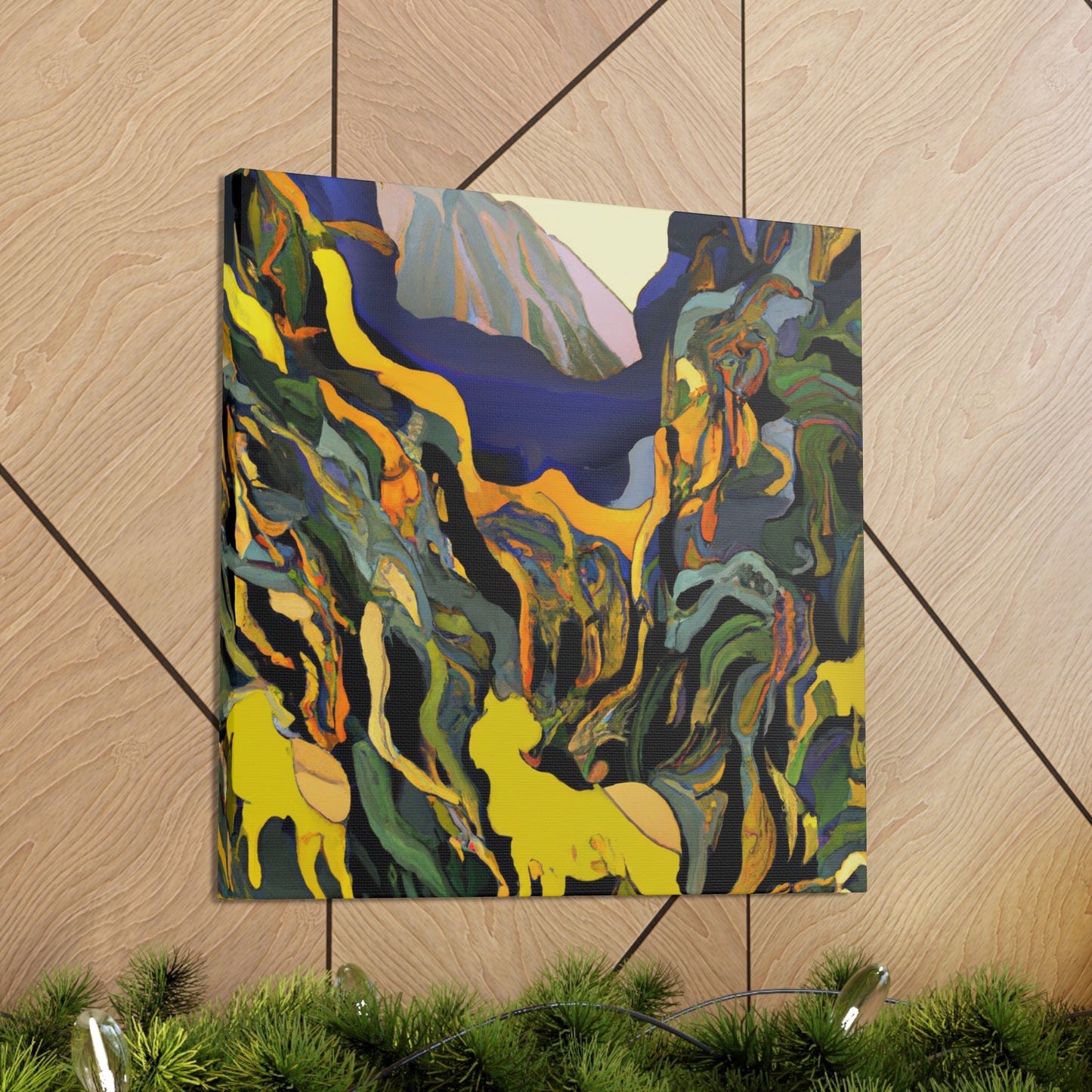 Ibex Mystic Mountain Land - Canvas