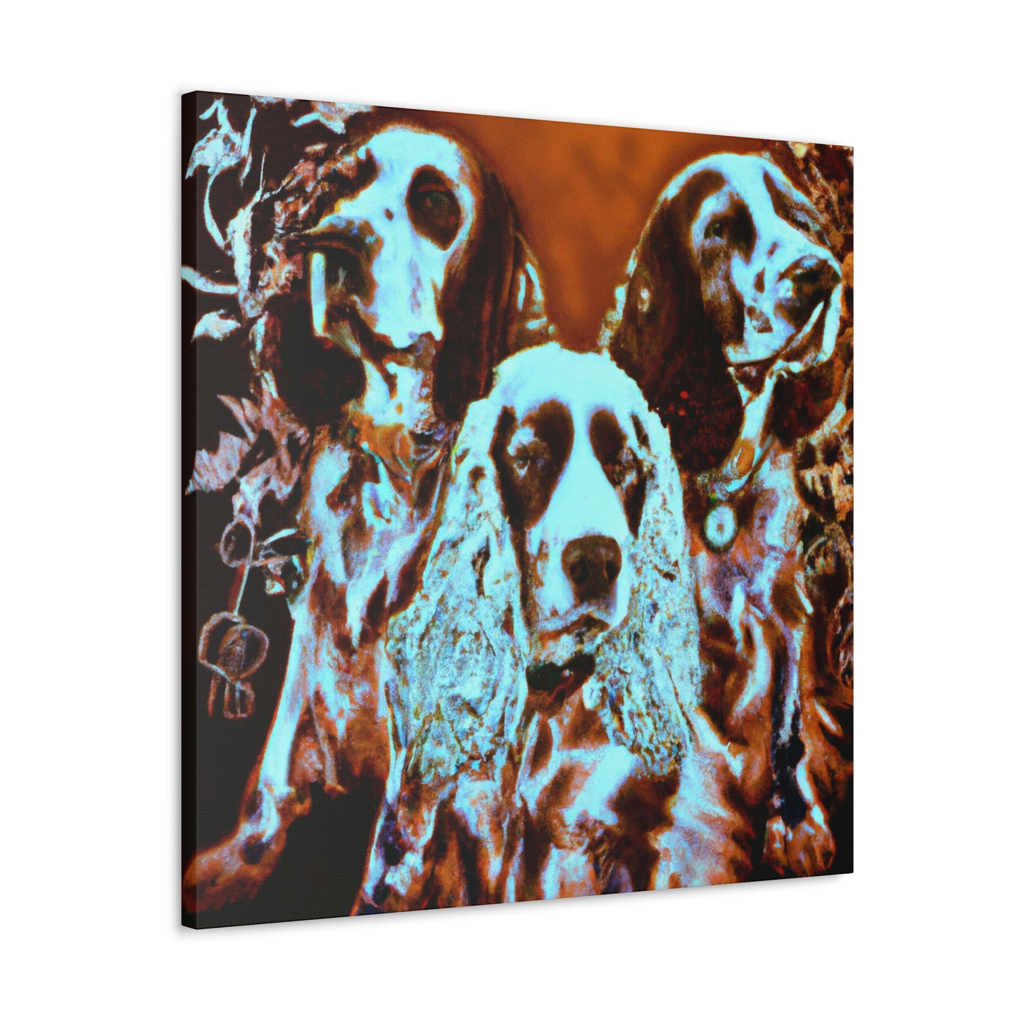 "Lively English Springer Spaniel" - Canvas