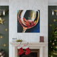 Glass of Fruity Wine - Canvas