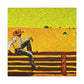 Cowboy on the Fence - Canvas