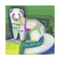 Ferret in Art Deco - Canvas