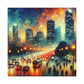 Nighttime Urban Symphony - Canvas