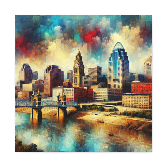 Concrete Dreams of Cincinnati - Canvas