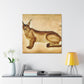 "Caracal in Art Deco" - Canvas