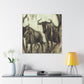 Wildebeest in Majesty - Canvas