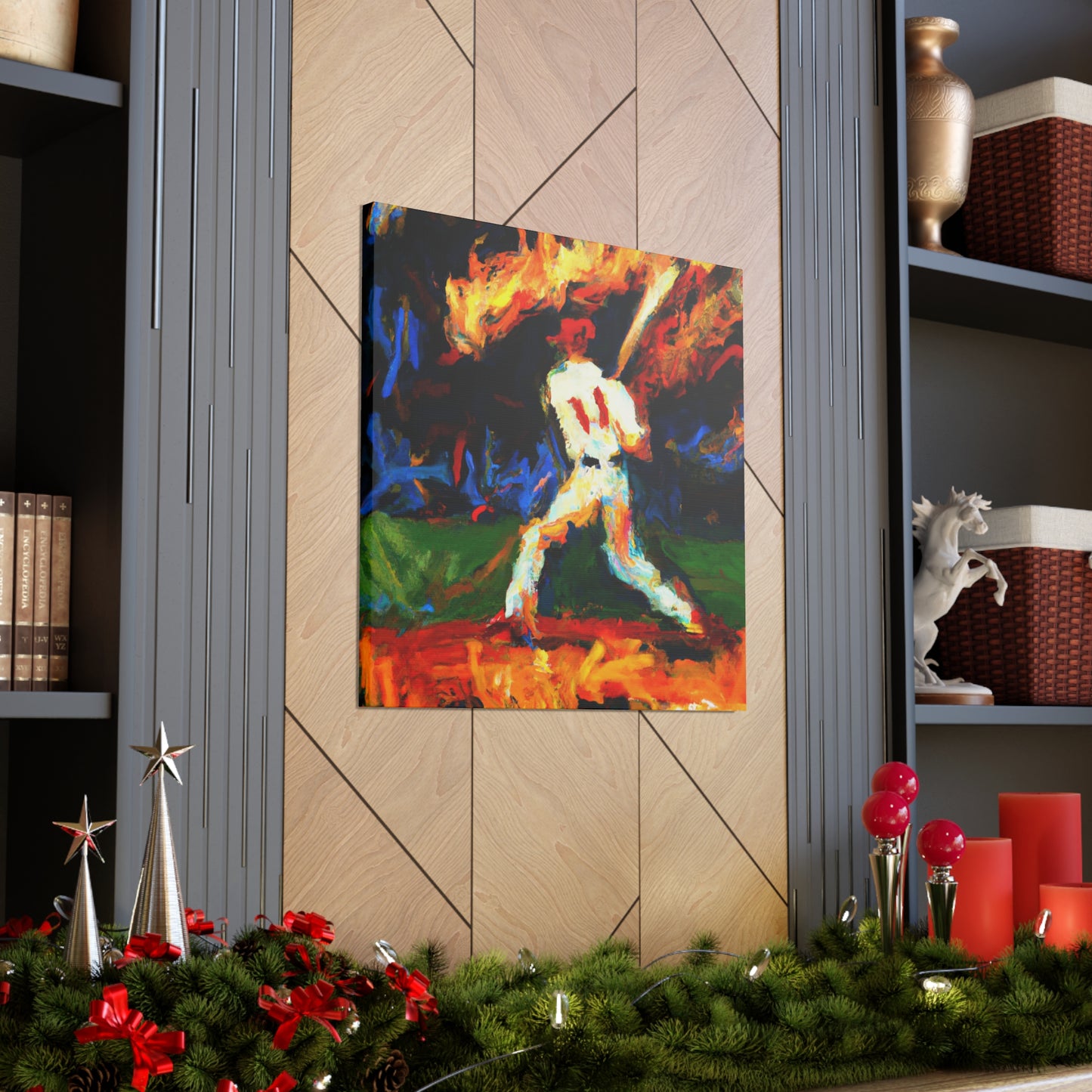 Catching a Fly Ball - Canvas