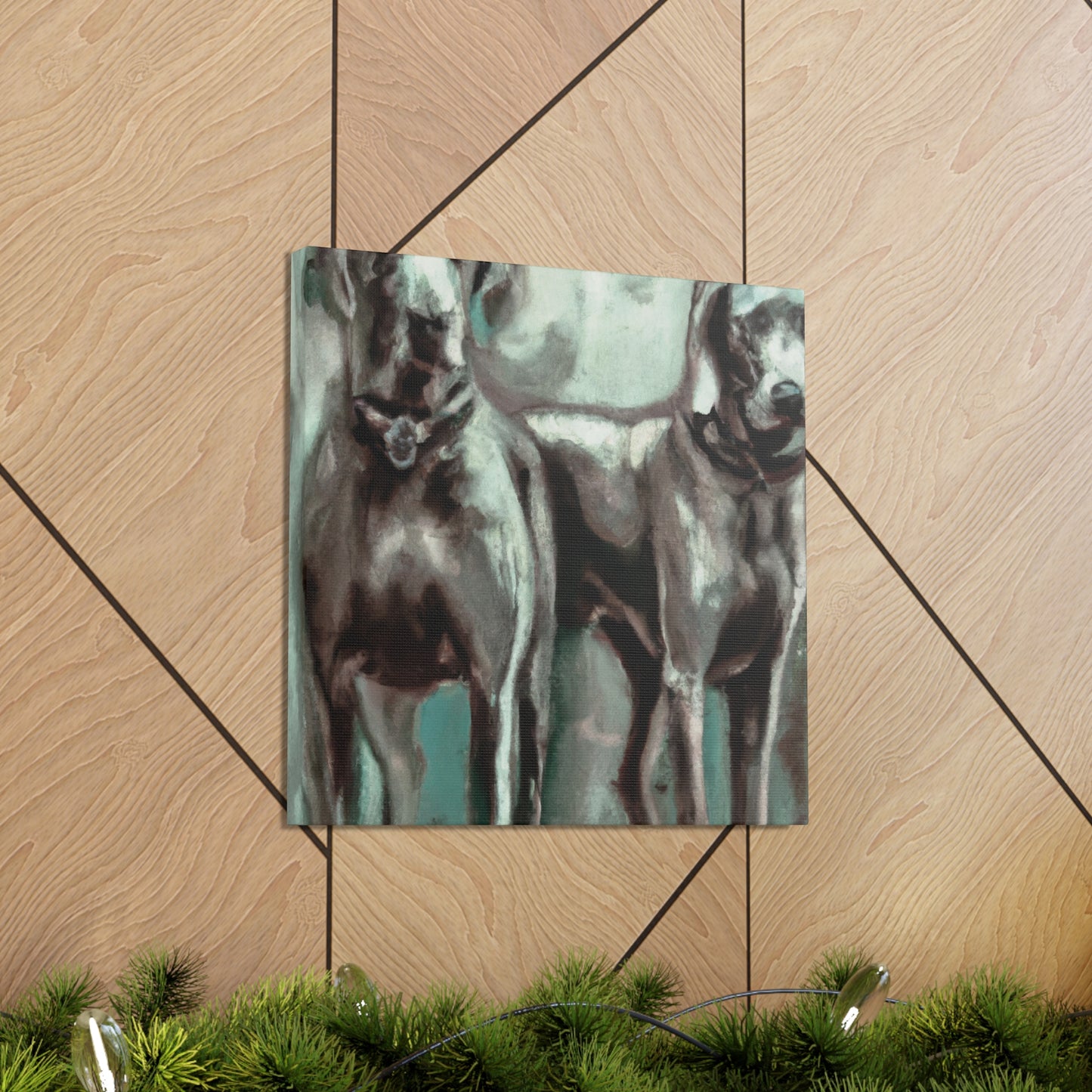 "Weimaraner in Expressionism" - Canvas