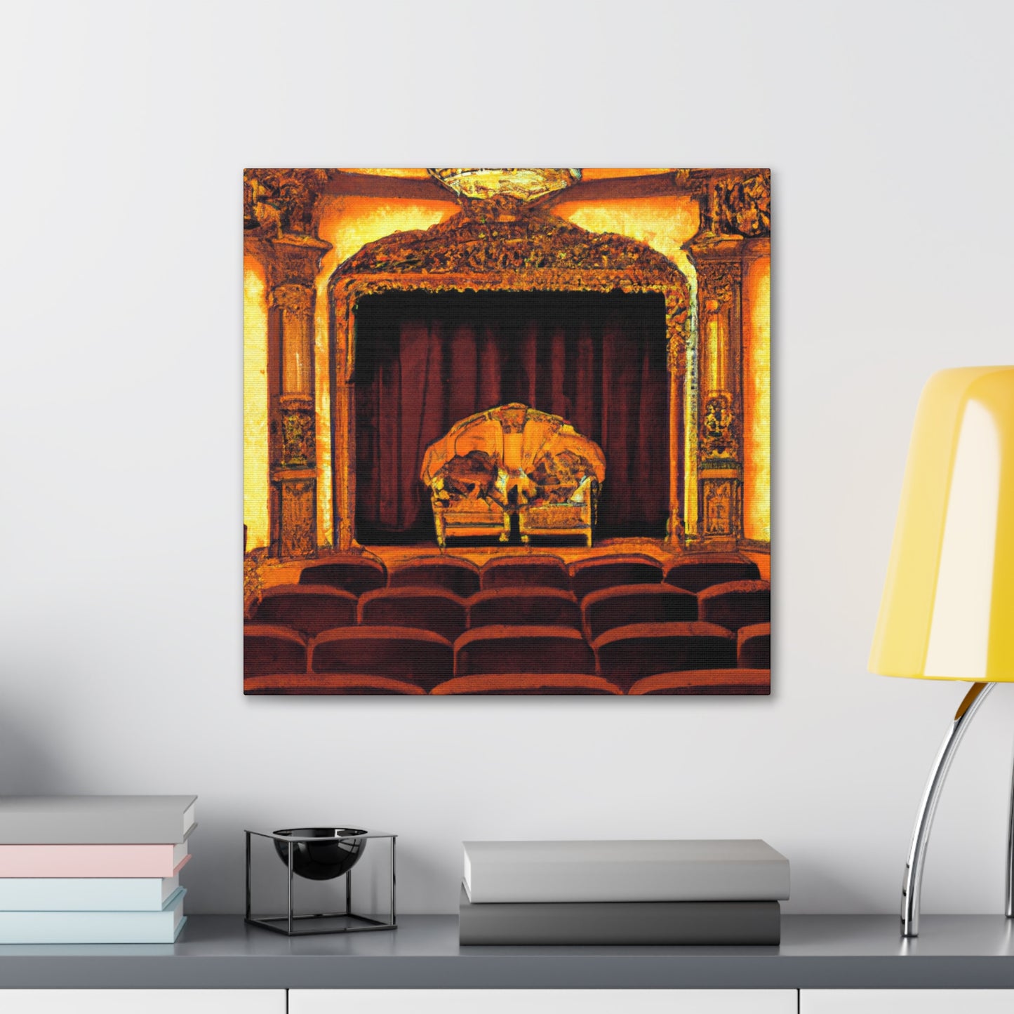 "Cinema Over Curtain Call" - Canvas