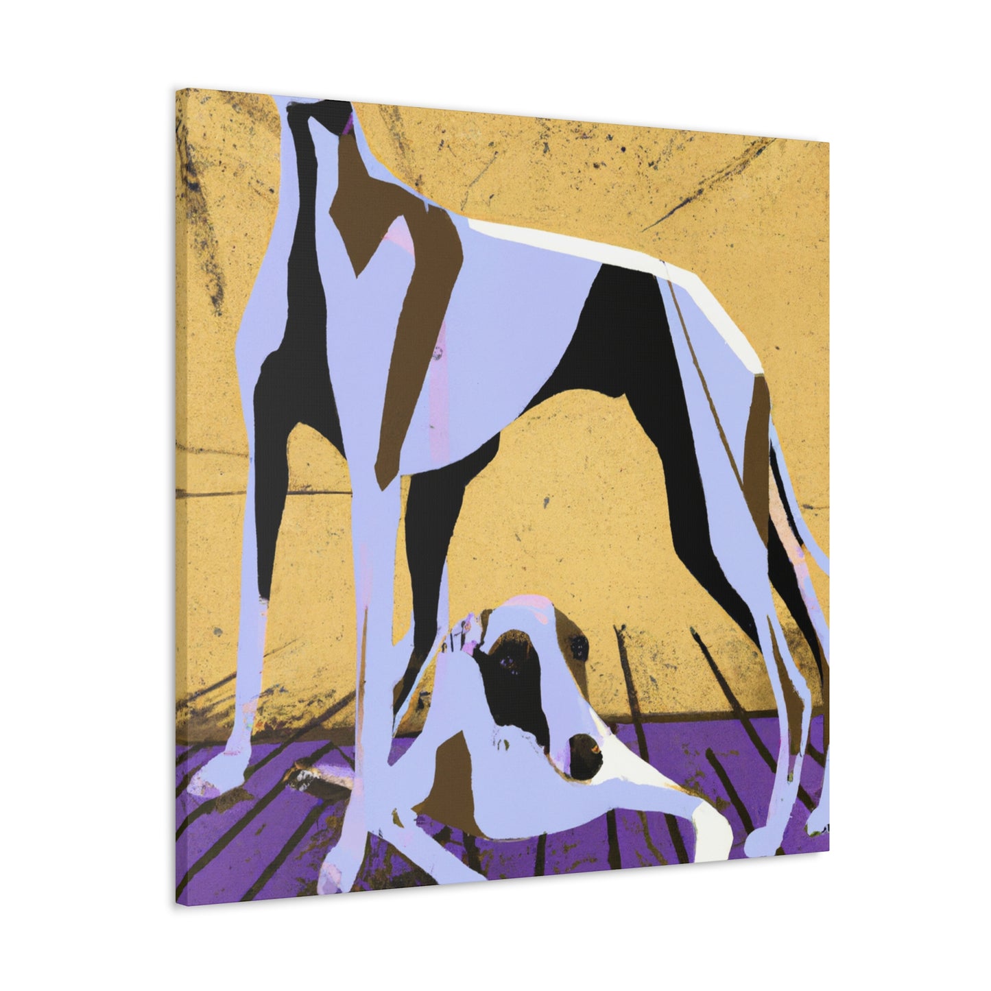 "Greyhound in Motion" - Canvas