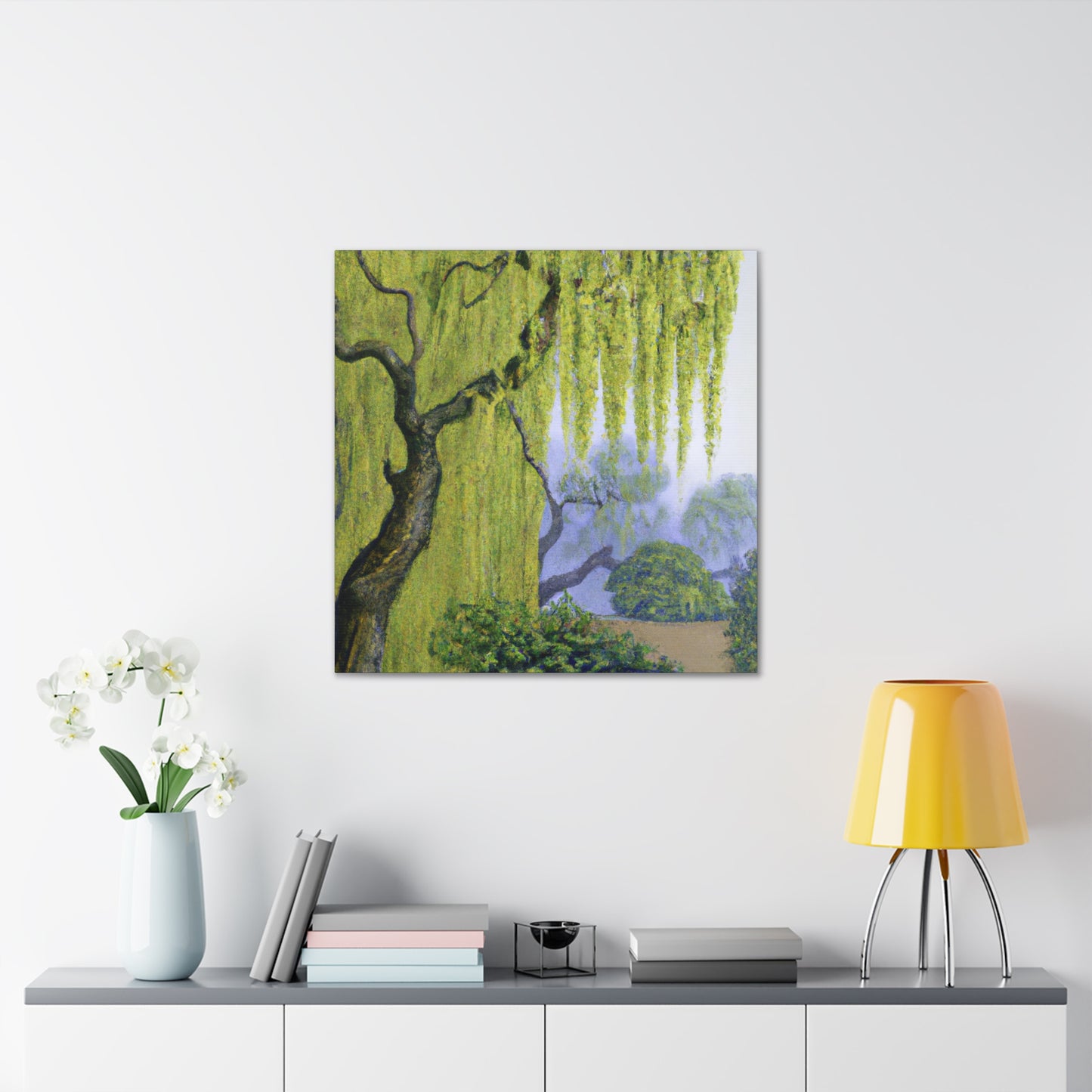 "Willow Tree in Bloom" - Canvas