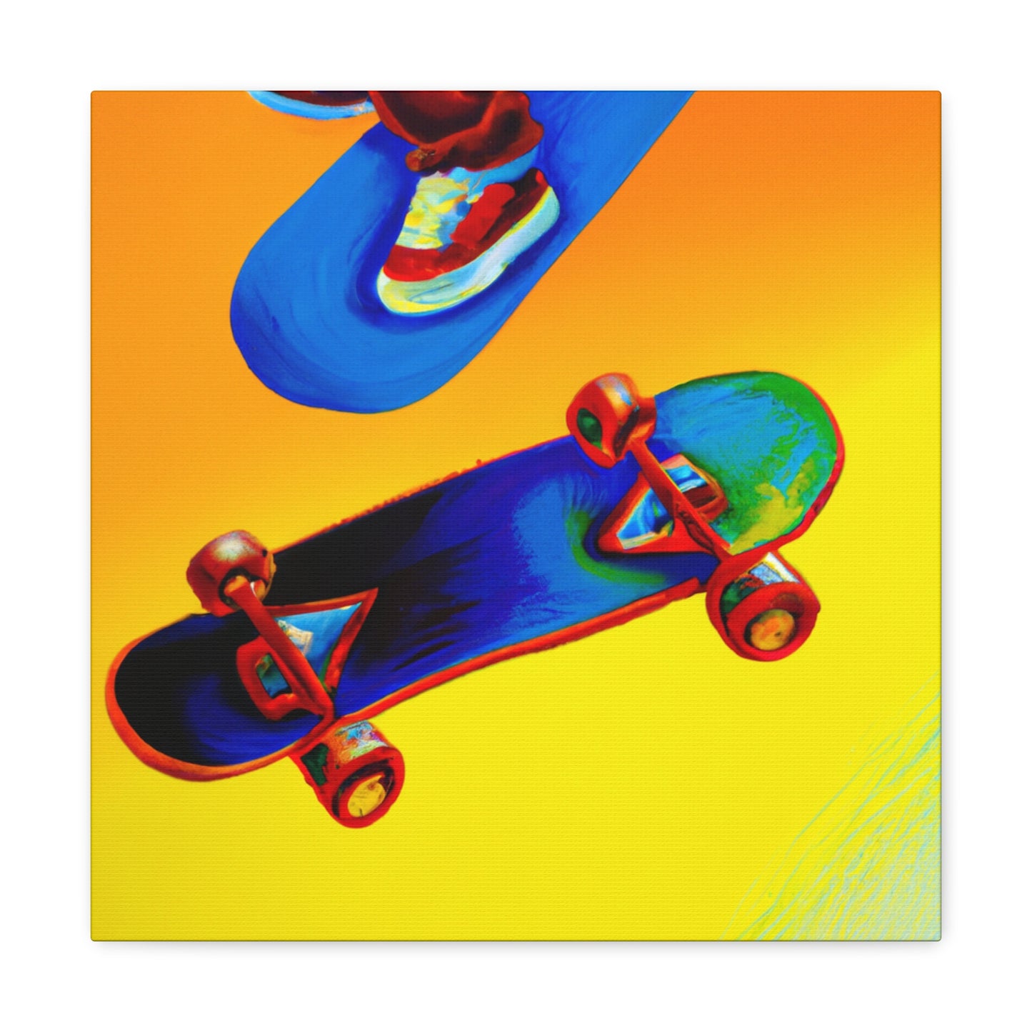 Skateboarding Hyperrealism - Canvas