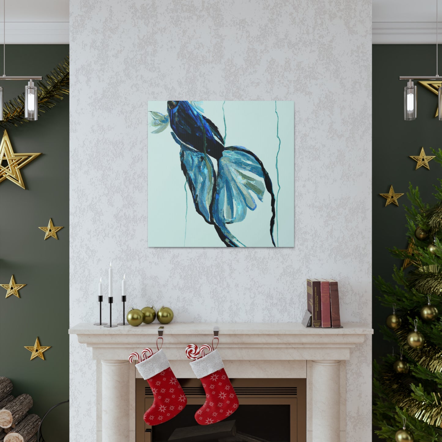 "Angelfish of Art Deco" - Canvas