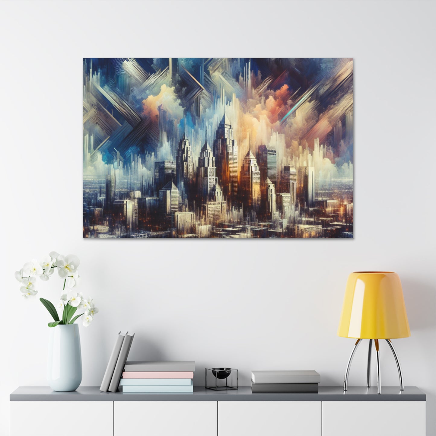 "Urban Serenity Unveiled" - Canvas