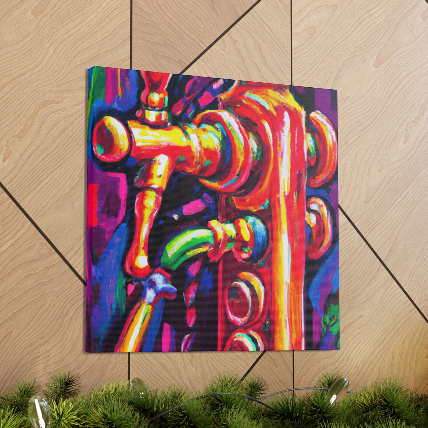 "Bar Tap Hues Vibrant" - Canvas