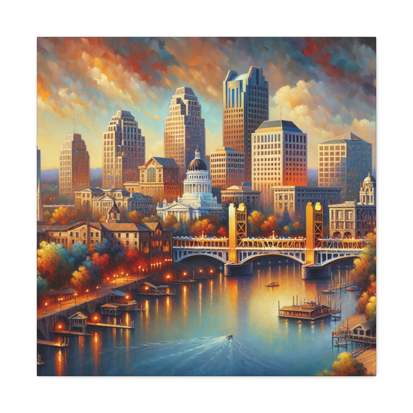 Golden Dreams of Sacramento - Canvas