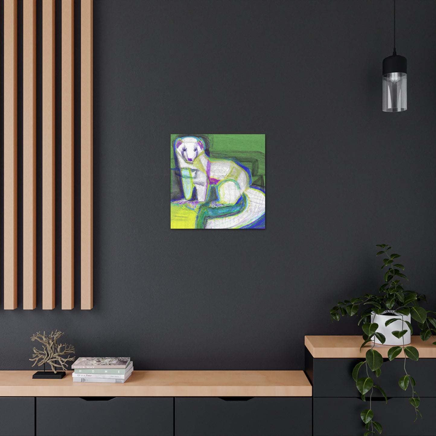 Ferret in Art Deco - Canvas