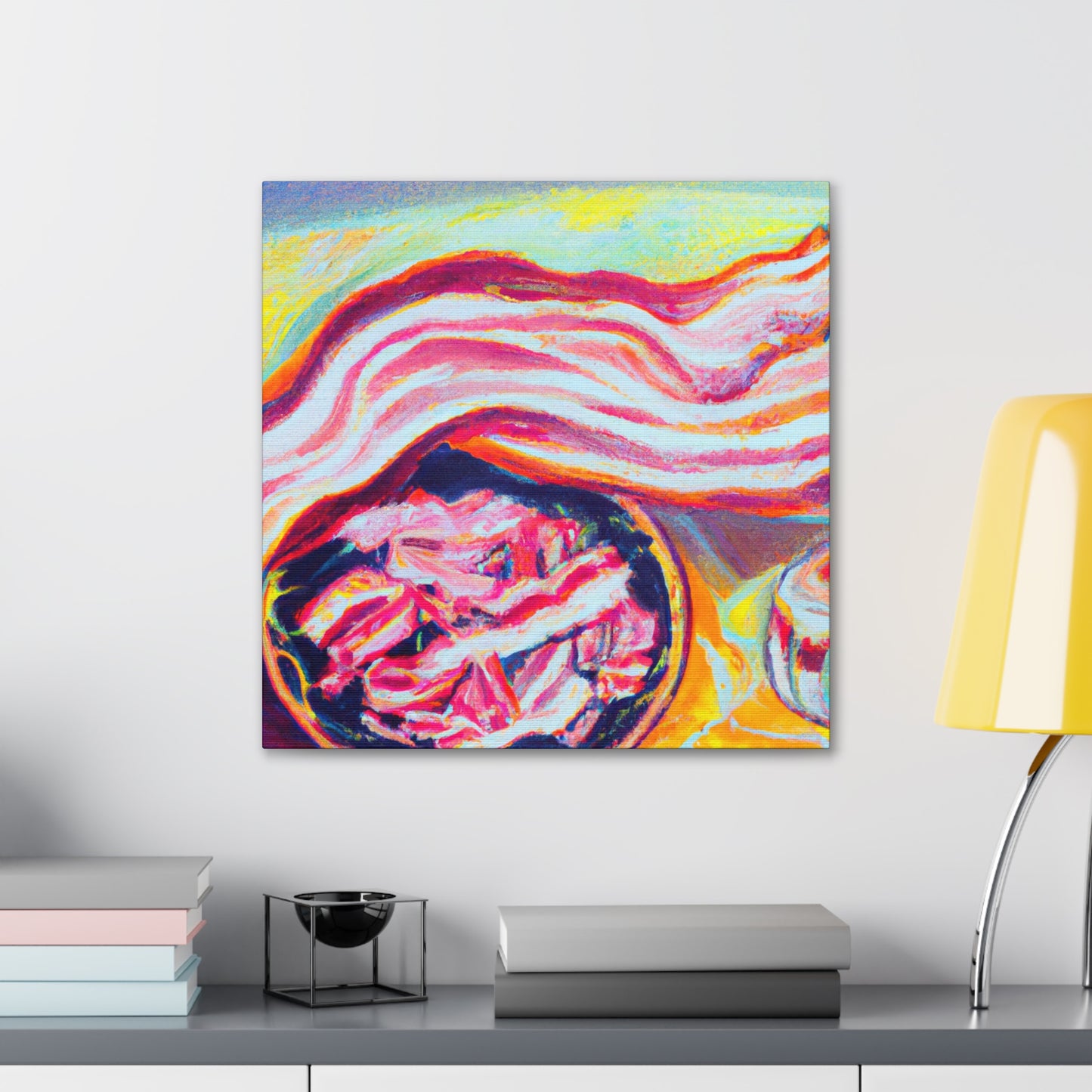 "Surreal Bacon Dreamscape" - Canvas