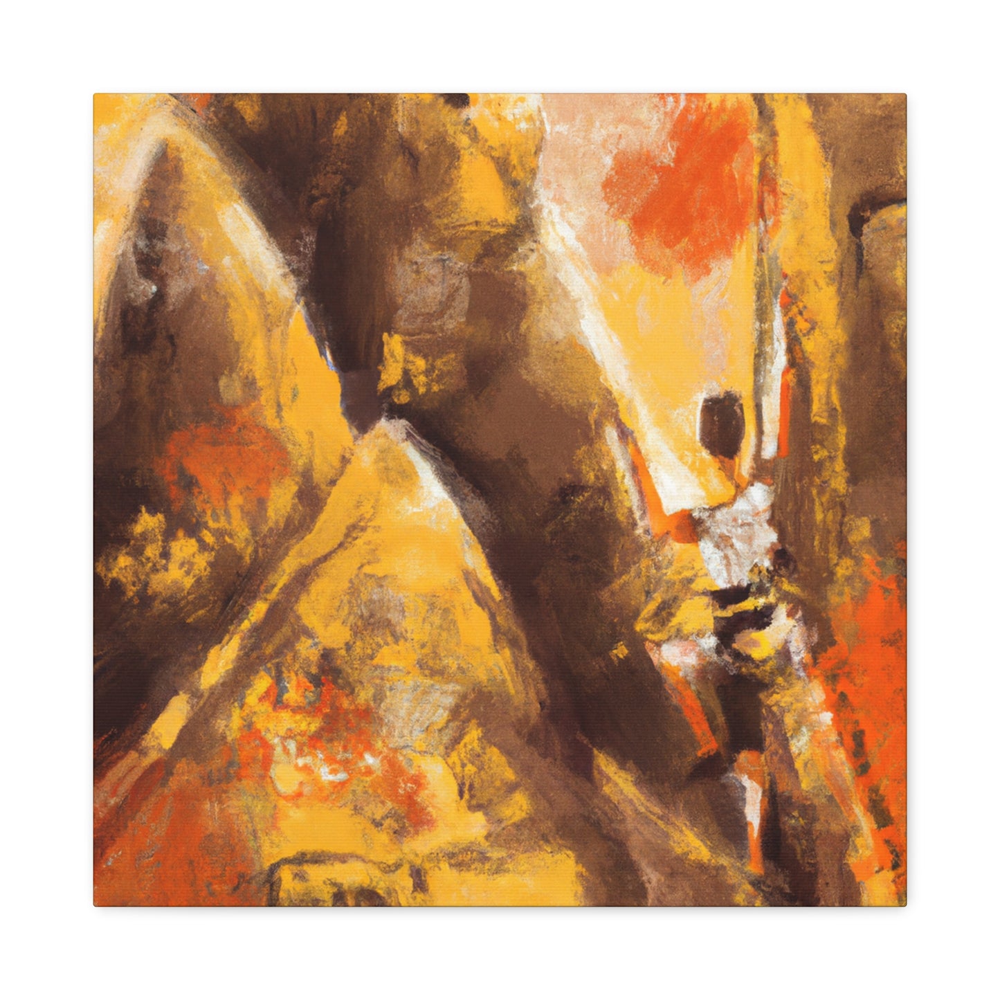 Rock Climbing Abstraction - Canvas