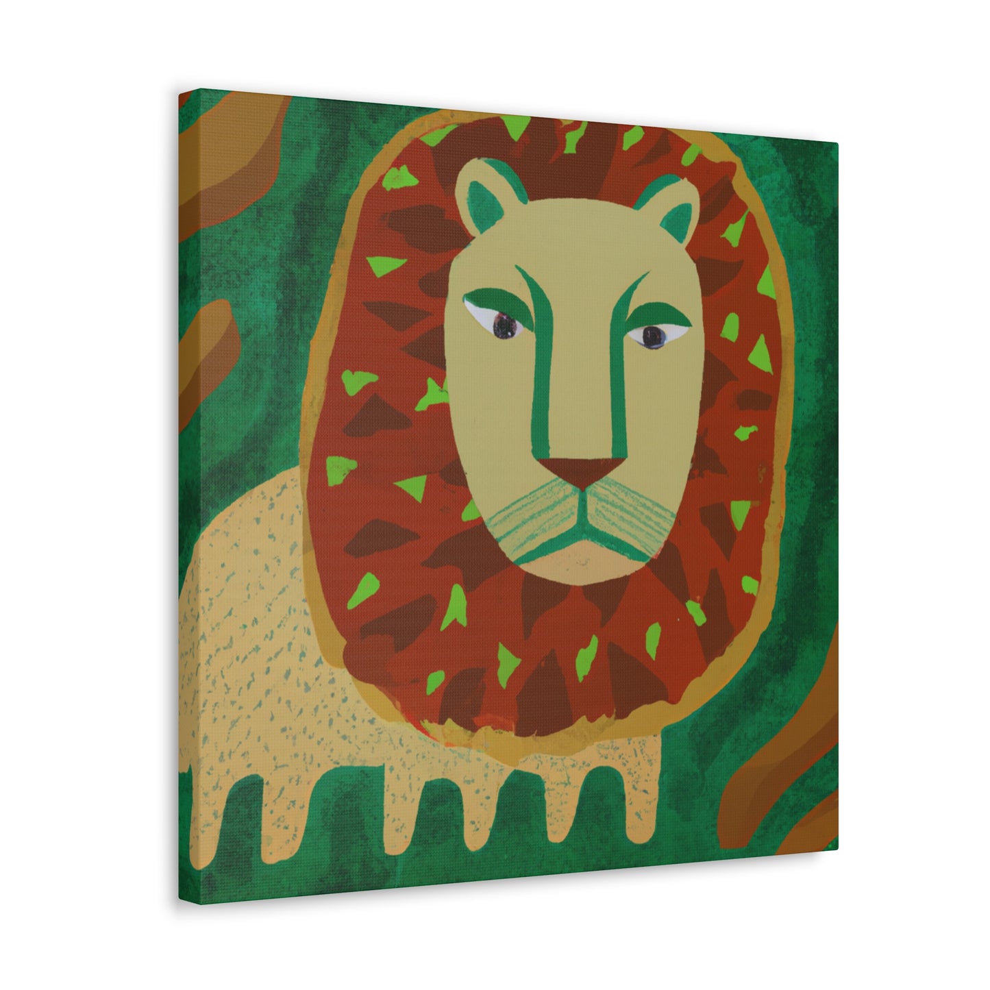 "Lion Pride Portrait" - Canvas